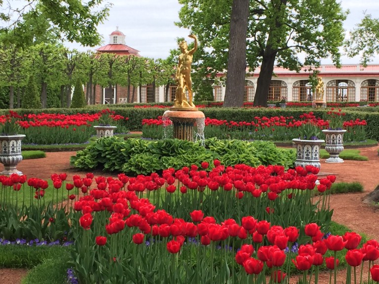 Garden in Front of Peterhof Pleasure Palace