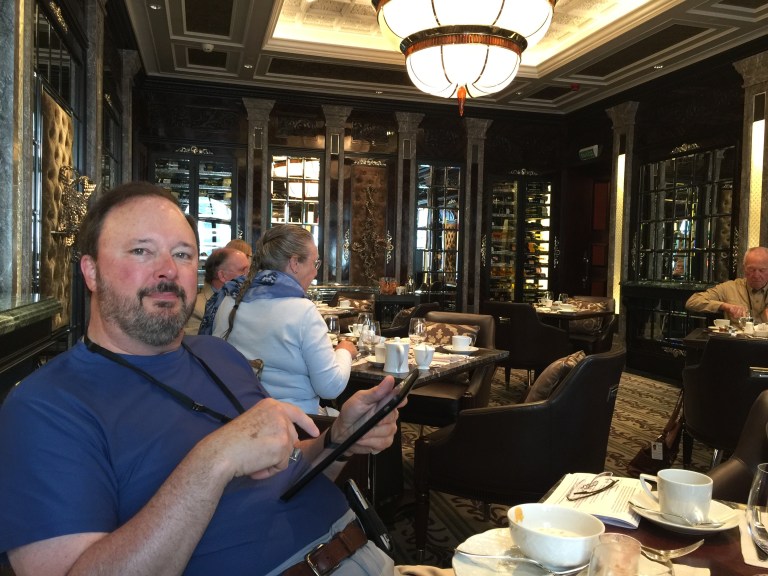 Jim at Breakfast at Four Seasons St. Petersburg