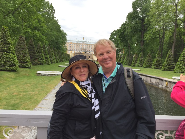 Lee photobombed me at Peterhof