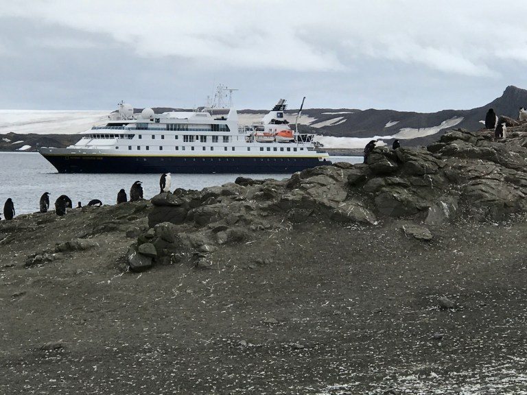 Ship from Shore on Brown Bluff.JPG
