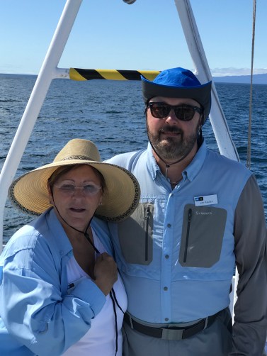 J & D on front of ship.JPG